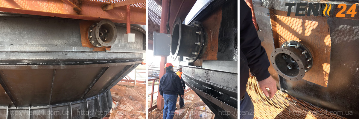 Устаткування для підігріву нафти і нафтопродуктів в резервуарах