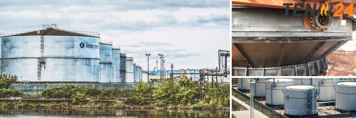 Очищення надземних резервуарів за допомогою нагрівачів нафтопродуктів