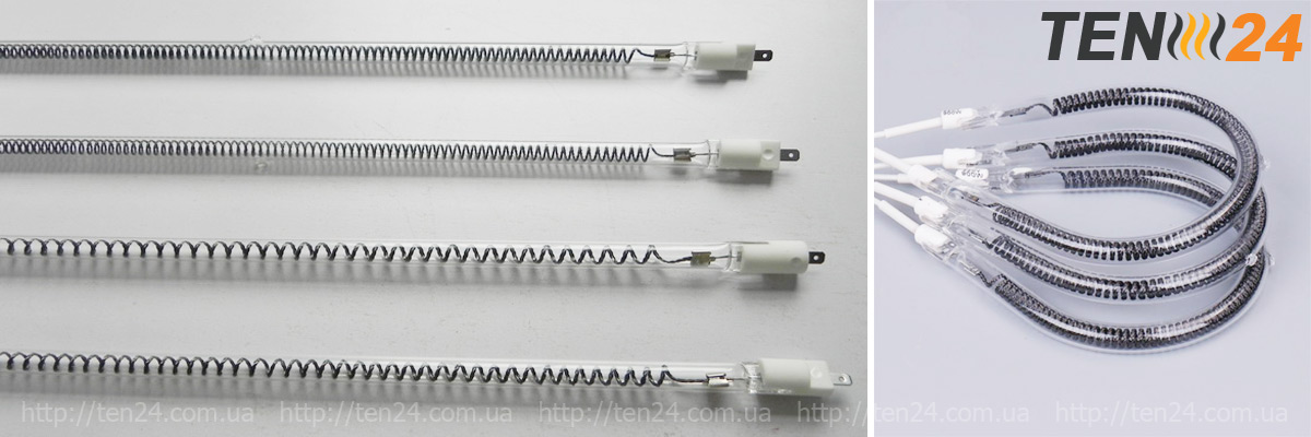 Нагрівальні елементи для термоформувального обладнання - карбонові нагрівачі ТЕН 24