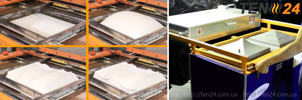 Нагрівальні елементи для термоформувального обладнання ТЕН 24