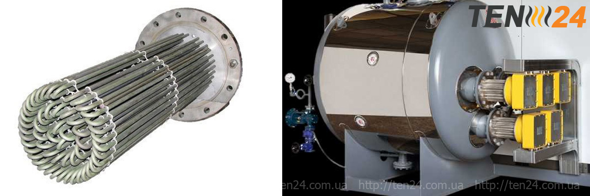 Різні типи нагрівачів резервуарів від ТЕН 24