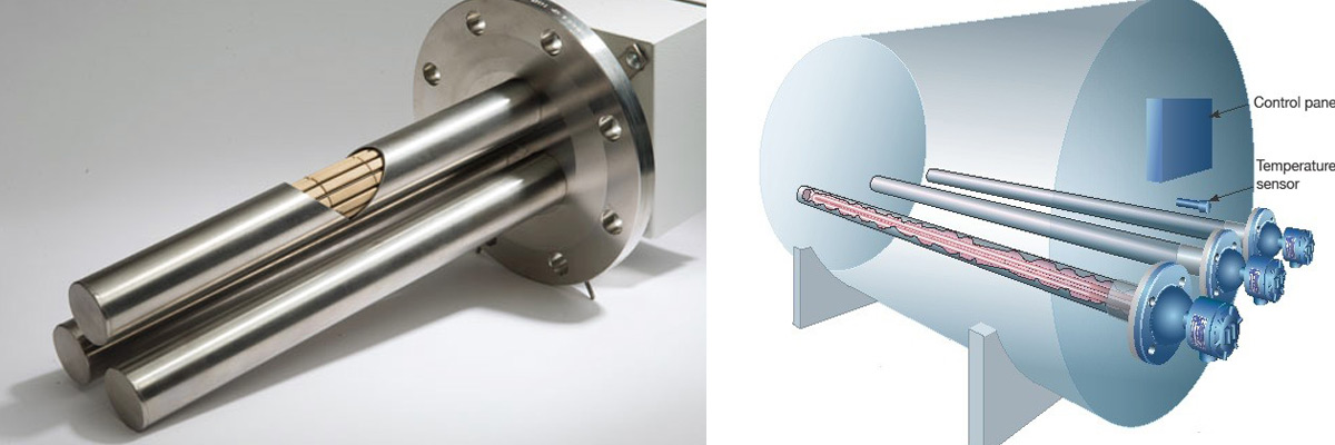 Занурювальні та врізні нагрівачі ємностей