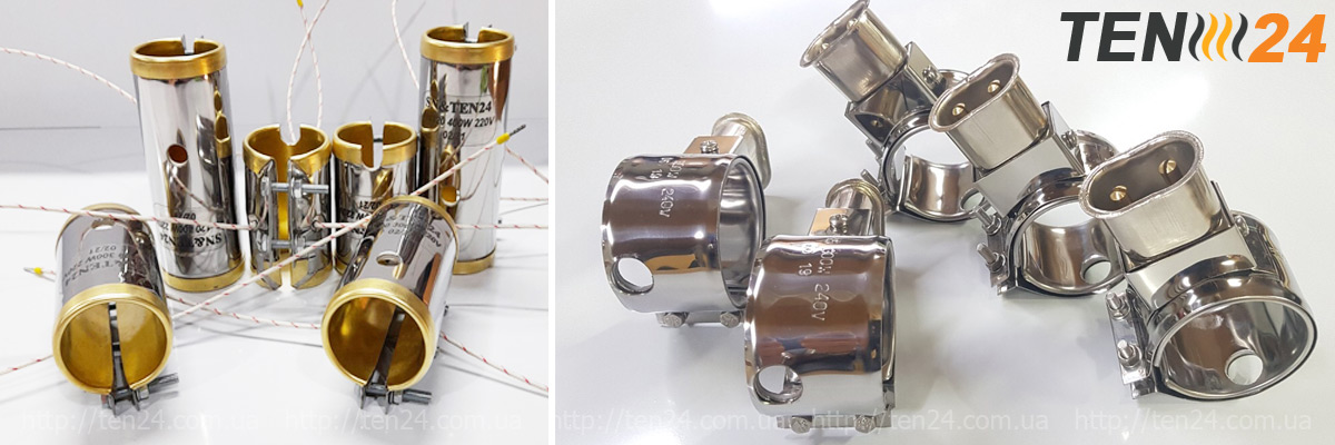 Кільцеві нагрівачі з міканітовою та керамічною ізоляцією.