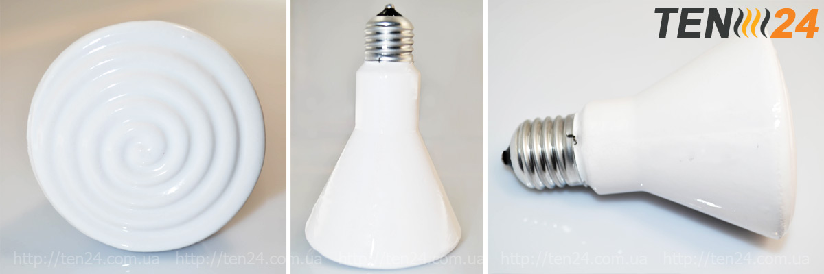 Інфрачервоні керамічні лампи Едісона від виробника ТЕН 24