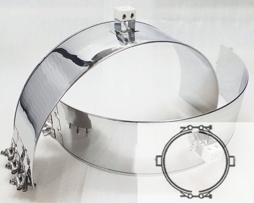 Кольцевой миканитовый нагреватель в форме двух полуколец от ТЭН 24