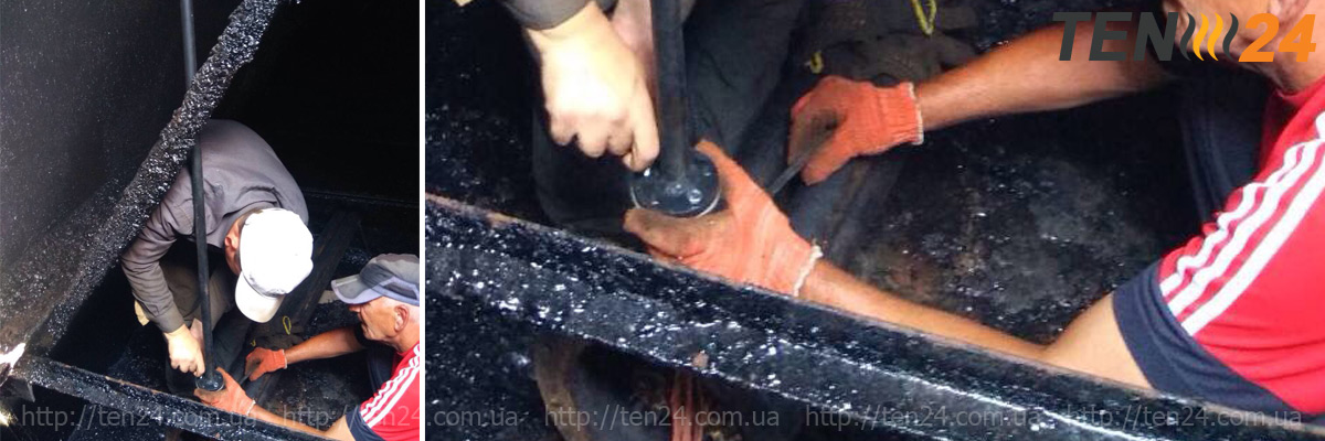 Встановлення погружного нагрівача нафтопродуктів