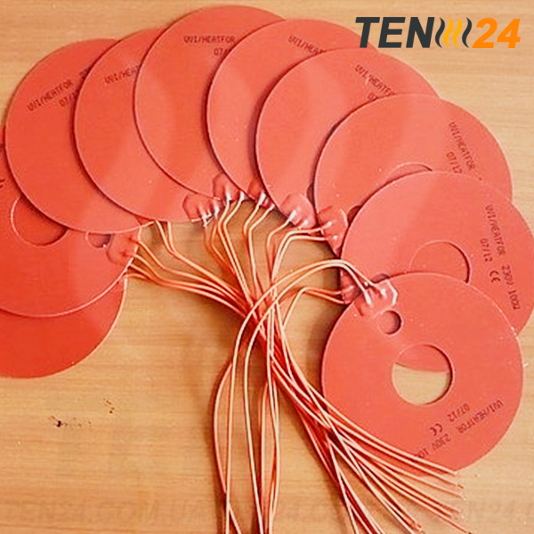 Гнучкі силіконові нагрівачі в формі кола з отвором