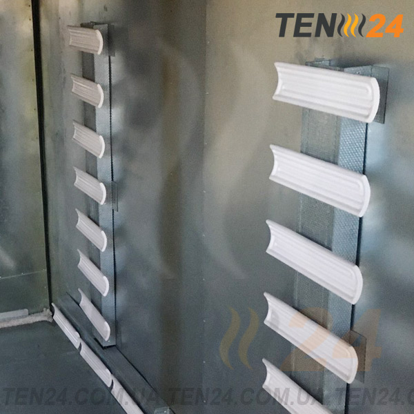 Інфрачервоні керамічні нагрівачі у печі полімерізації від ТЕН 24