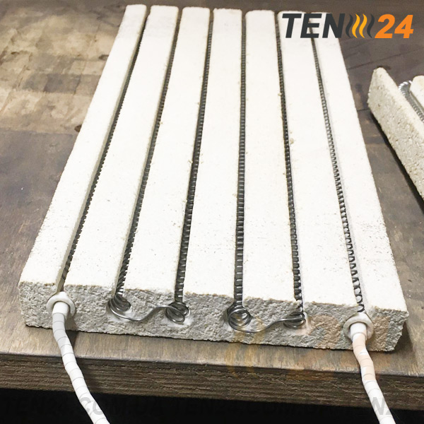 Плоскі канальні керамічні нагрівальні елементи з відкритою спіраллю фото 12 ТЕН24