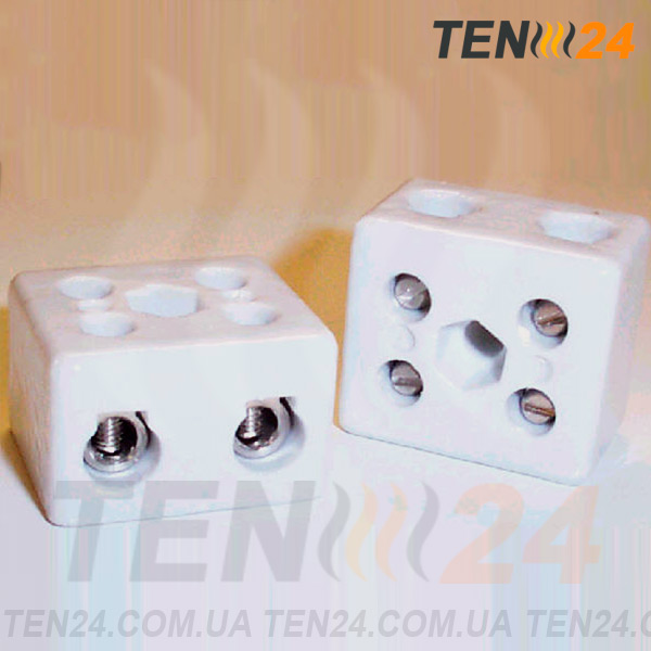 Термостойкие клеммники фарфоровые с закрытыми контактами
