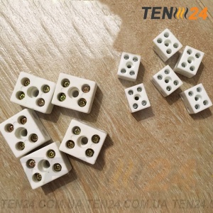 Термостойкие клеммные колодки керамические