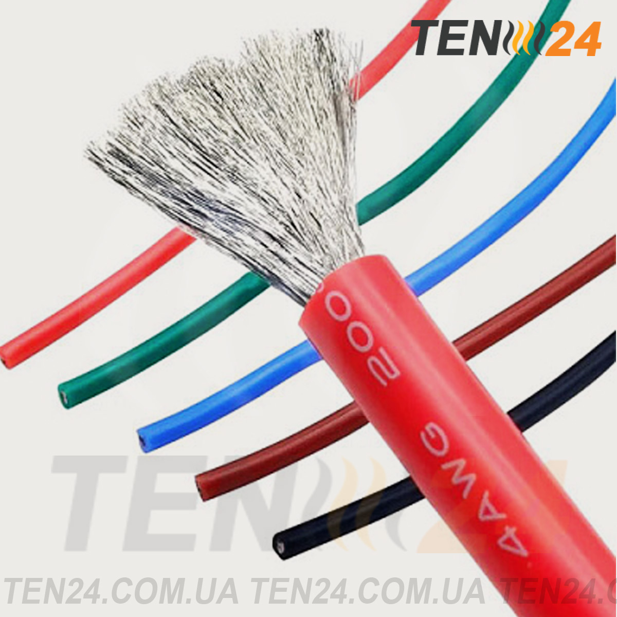 Термостійкі мідні проводи багатожильні силіконові до 200°С фото 16 ТЕН24