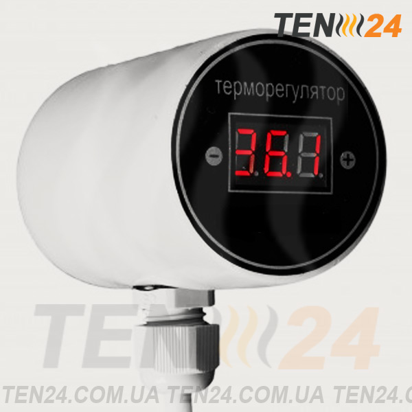 ТЭН для радиатора отопления 1,5 кВт резьба 1" с электронным терморегулятором фото от производителя ТЭН 24