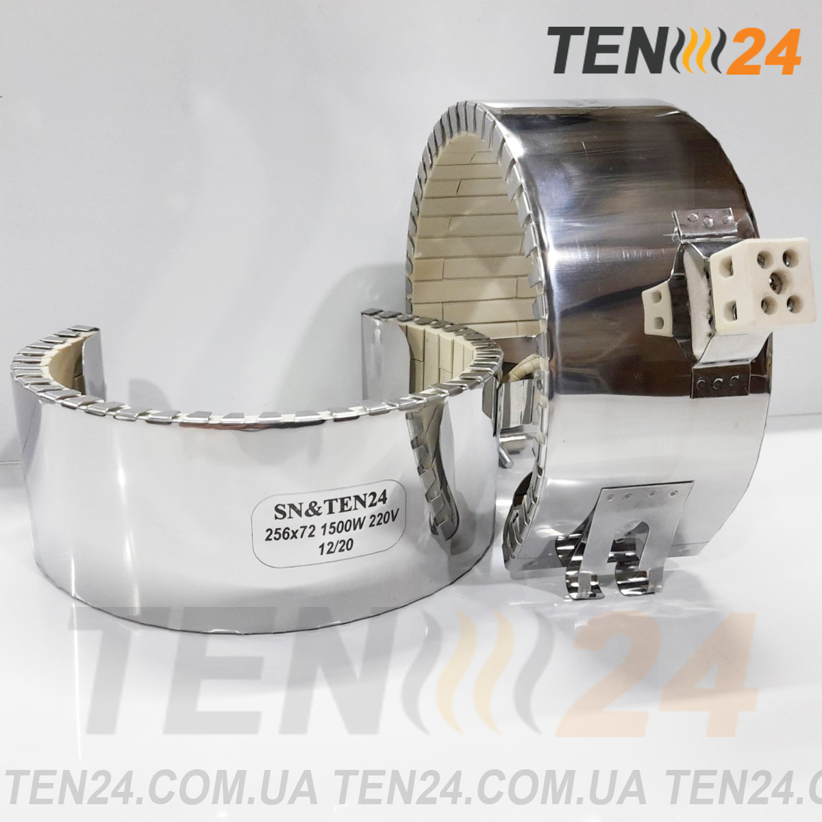 Керамічний кільцевий нагрівач (хомутовий нагрівальний елемент) фото 23 ТЕН24