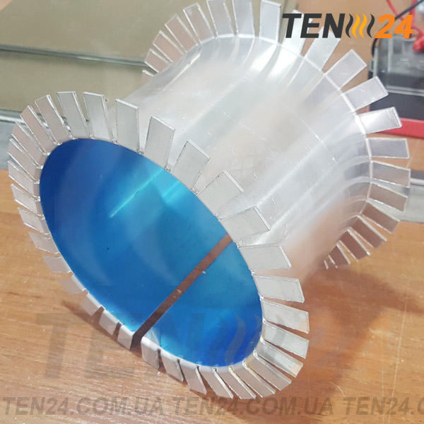 Dodatkowy aluminiowy element przenoszący ciepło do nagrzewnic pierścieniowych chłodzonych powietrzem od TEN 24