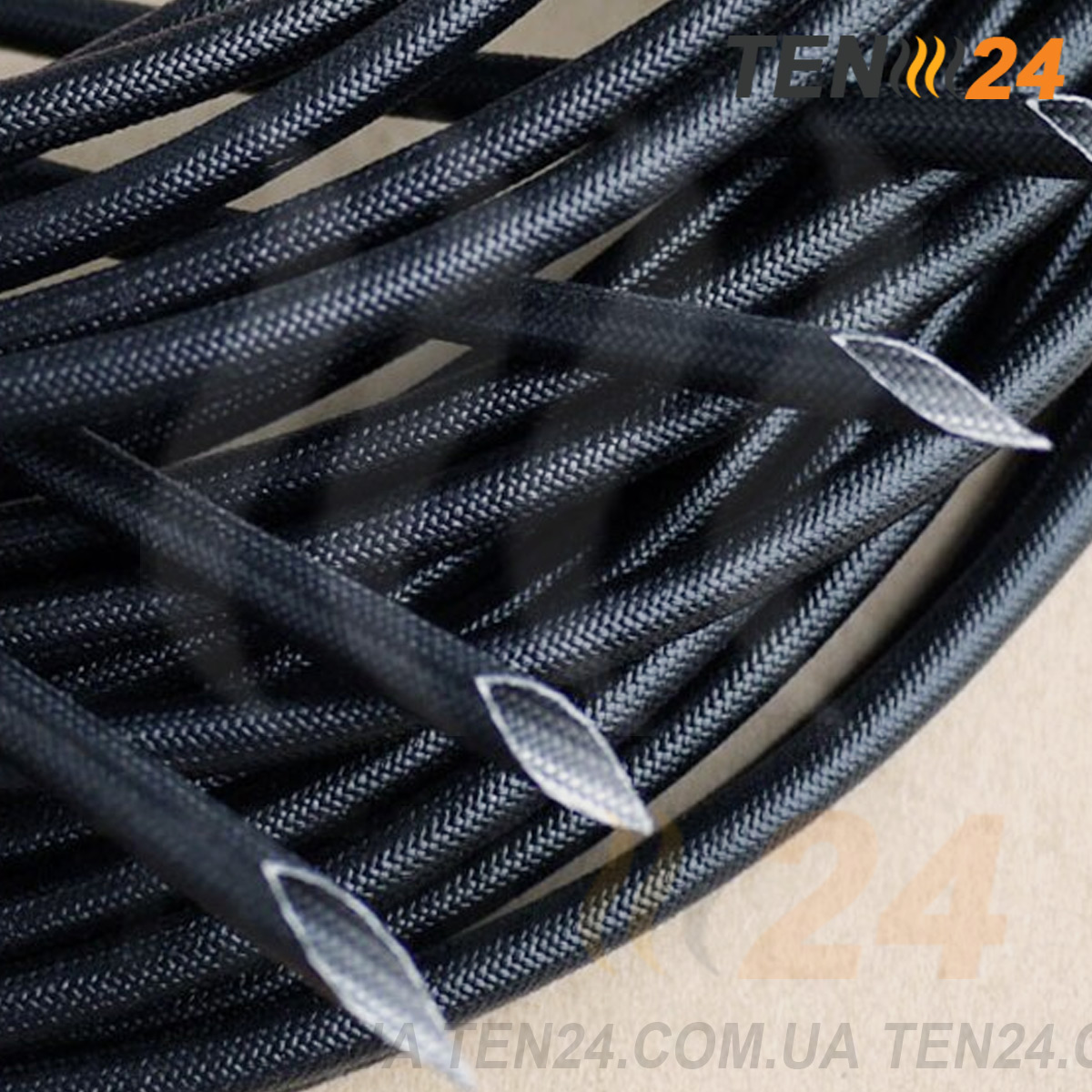 Скловолоконний кембрік з силіконовим покриттям для захисту проводів фото 2 ТЕН24