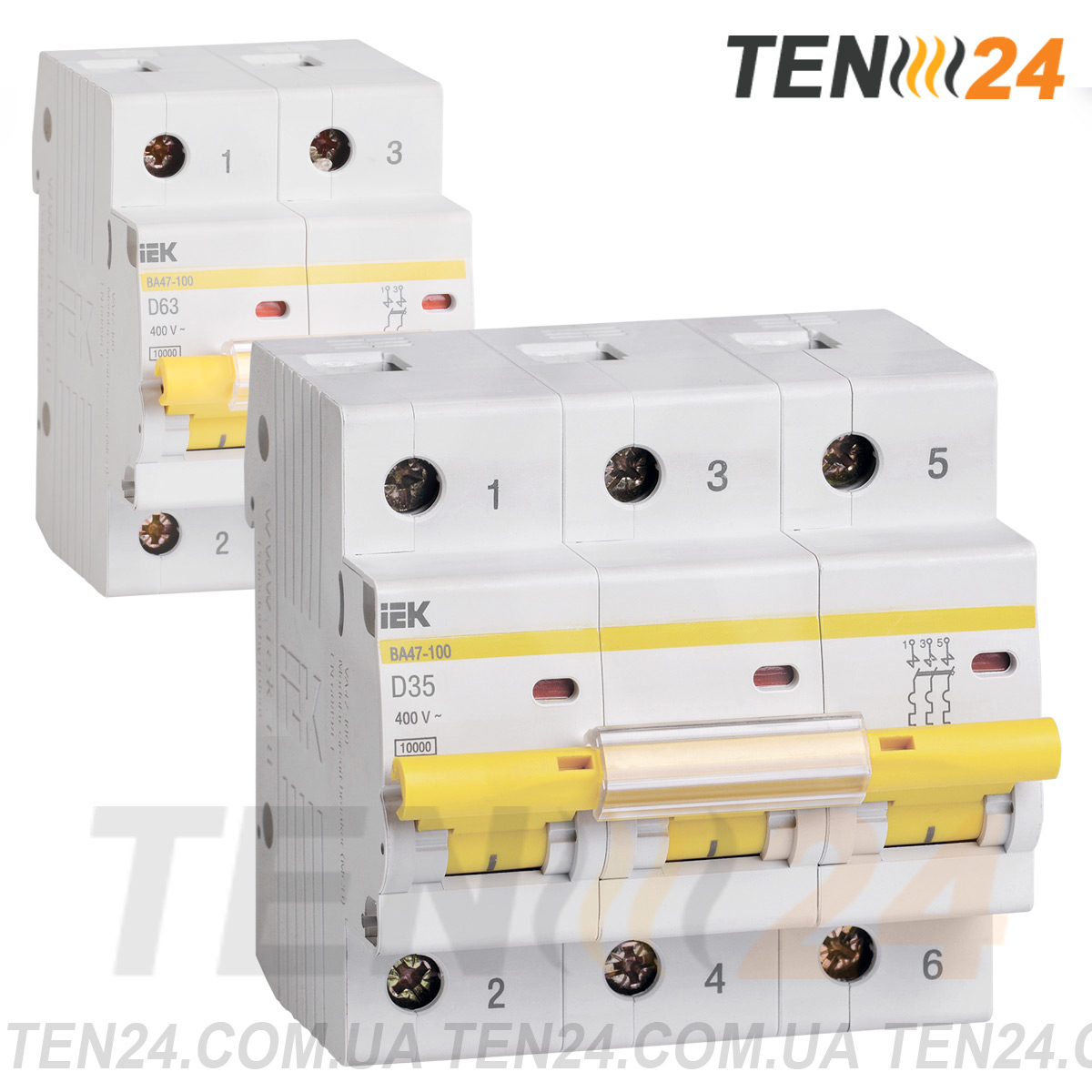 Модульні автоматичні вимикачі диференційні автомати IEK Karat ВА47 фото 5 ТЕН24