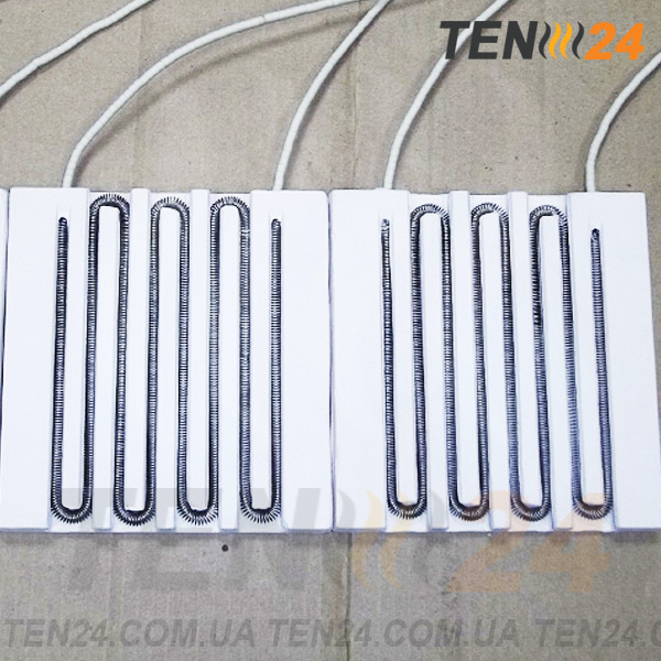 Плоскі канальні керамічні нагрівальні елементи з відкритою спіраллю фото 18 ТЕН24