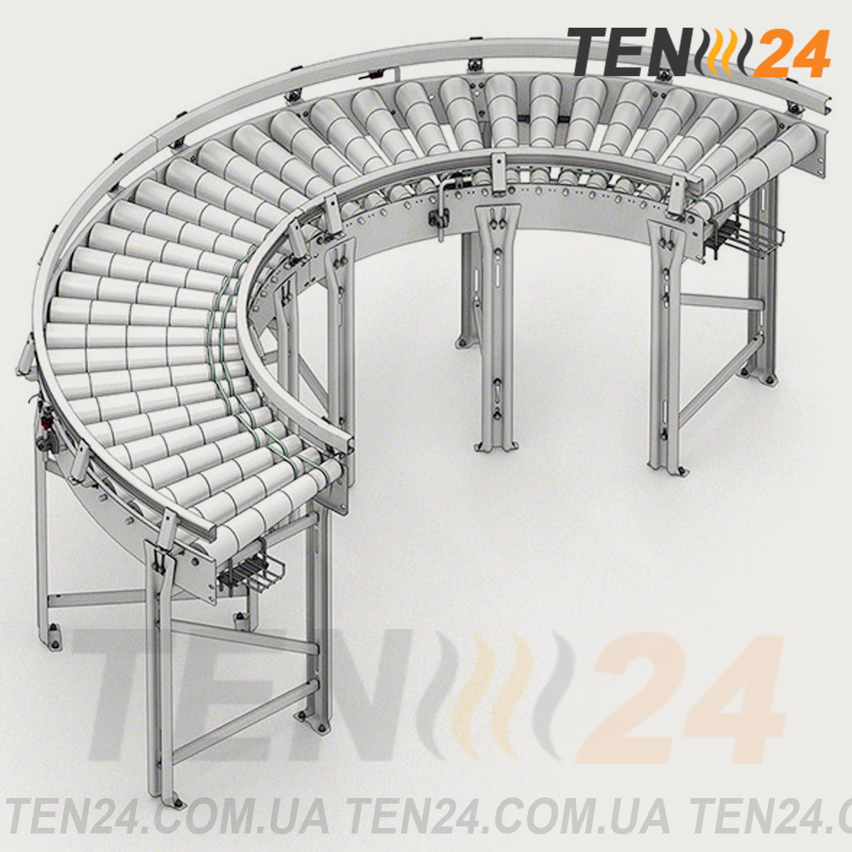Роликовый поворотный конвейер транспортер от производителя ТЭН 24 фото
