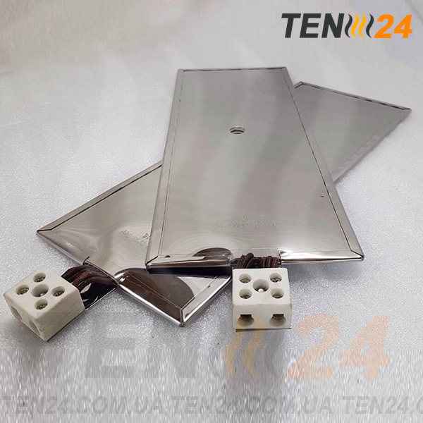 Металлические плоские нагреватели с клеммными колодками от ТЭН 24