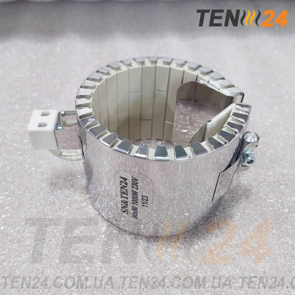 Керамічний кільцевий нагрівач (хомутовий нагрівальний елемент) фото 28 ТЕН24