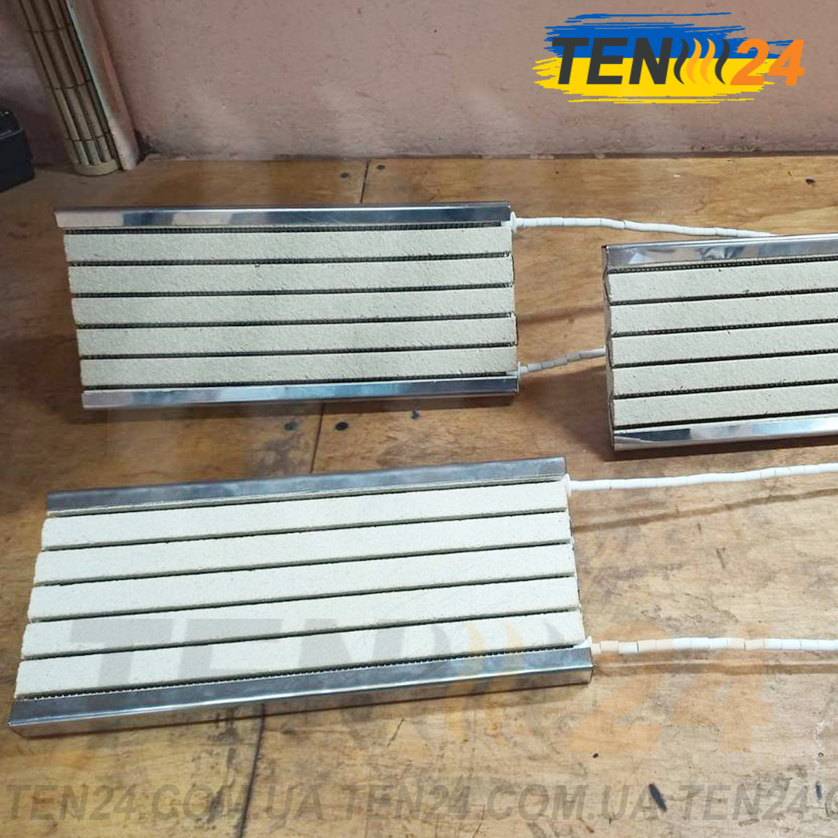 ТЭН для печей канальный с металлической защитной пластиной от изготовителя ТЭН 24