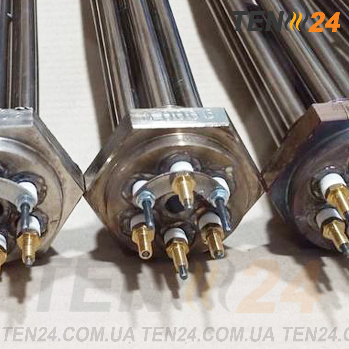 Блок ТЕН 7,5 кВт 220/380 В нержавійка, різьба 1,5" нерж фото ТЕН 24