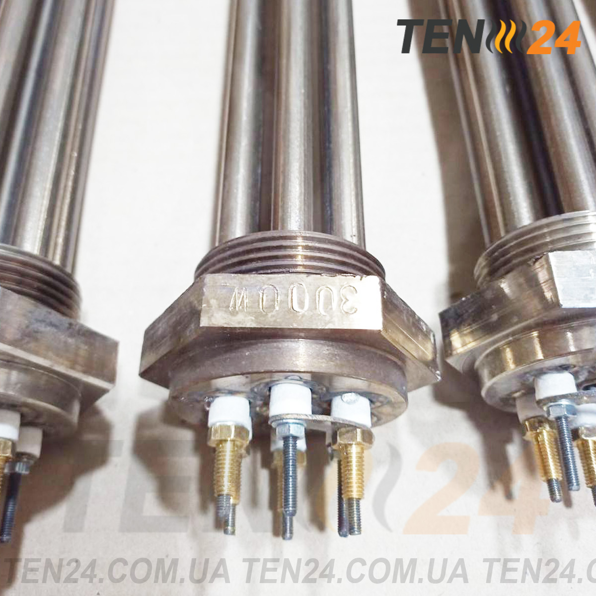 Блок ТЕНи з нержавійки різьба 1.5" / 2" стандартні фото 4 ТЕН24