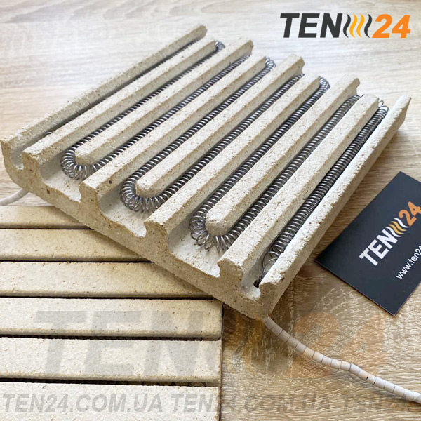 Плоскі канальні керамічні нагрівальні елементи з відкритою спіраллю фото 5 ТЕН24