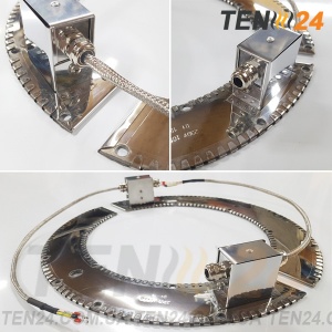 Металевий плоський нагрівач міканітовий з двох напівкілець 1 кВт