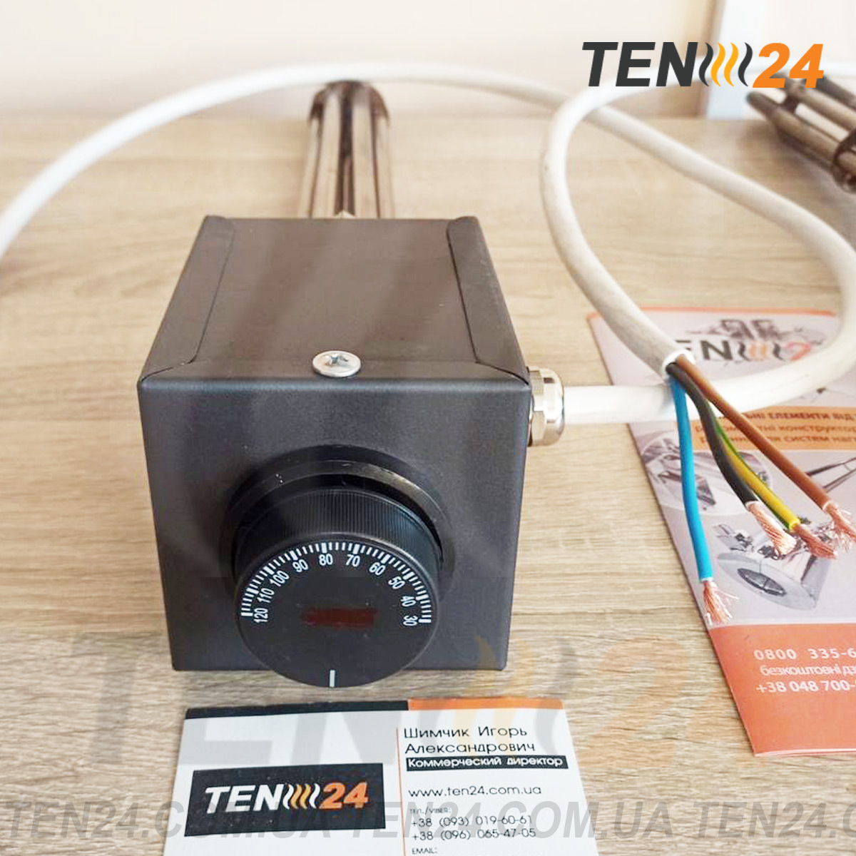 Блок ТЭН с механическим терморегулятором фото 3 ТЭН24