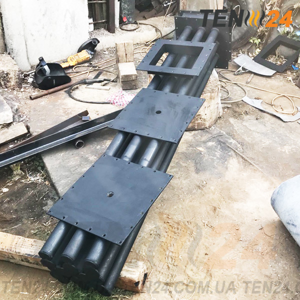 Нагрівач врізний нафтопродуктів з квадратним фланцем