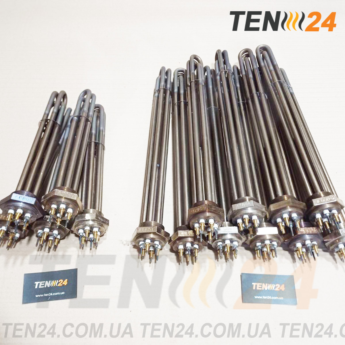 Блок ТЕНи з нержавійки різьба 1.5" / 2" стандартні фото 1 ТЕН24