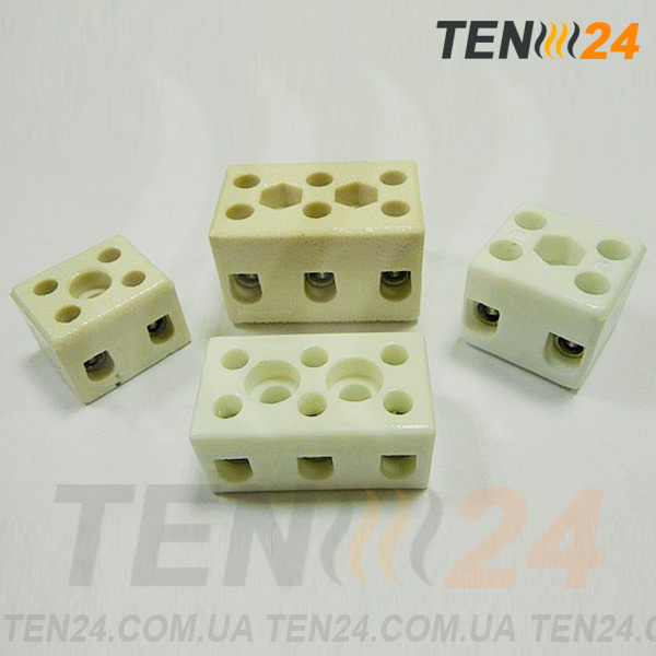 Термостійкі керамічні колодки з закритими контактами