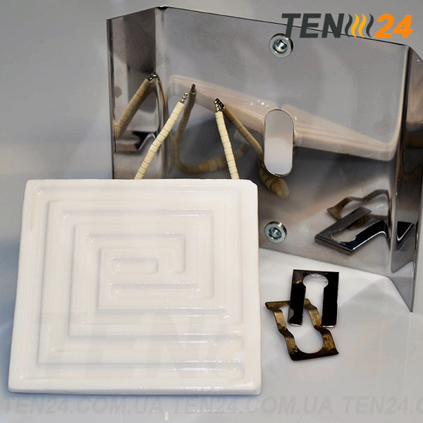 Випромінювач плоский керамічний 122х122 мм з віддзеркалювачем