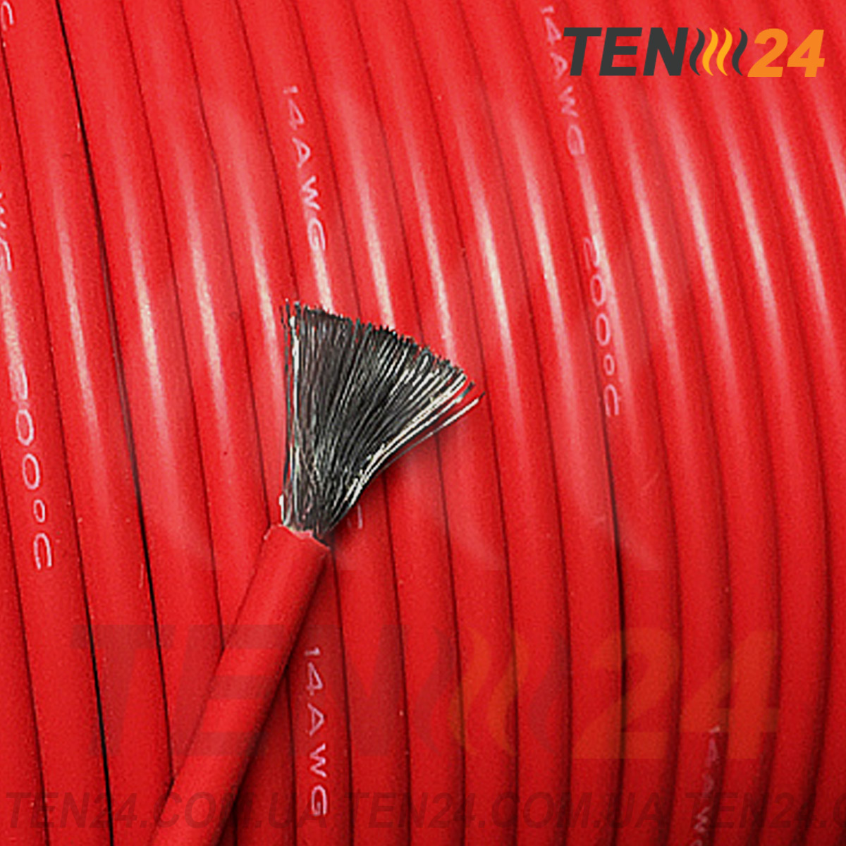 Термостійкі мідні проводи багатожильні силіконові до 200°С фото 11 ТЕН24