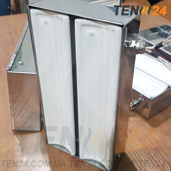 Инфракрасный керамический нагреватель из 2 излучателей ECS от производителя ТЭН 24