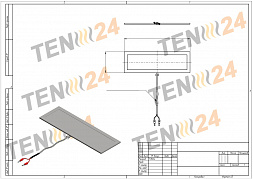Metalowa grzałka płaska mikanitowa 1