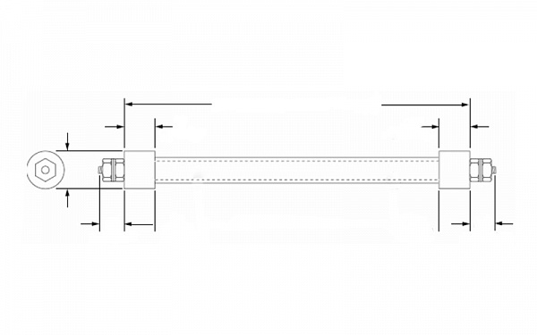 Кварцевые трубчатые нагреватели (кварцевые ТЭНы) чертеж