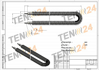 Оребрені ТЕНи для повітря креслення