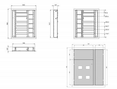 Металеві корпуси для шаф керування на замовлення креслення