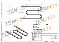 ТЕНи нагрівальні елементи для води і повітря креслення