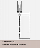 Термопары тип К, J чертеж