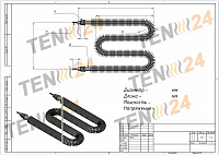Оребрені ТЕНи для повітря креслення