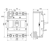 Автоматический выключатель ВА-76 (630А - 800А, 3Р, 415/690В, 60кА - 65кА)
