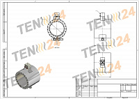 Керамічний кільцевий нагрівач (хомутовий нагрівальний елемент) креслення