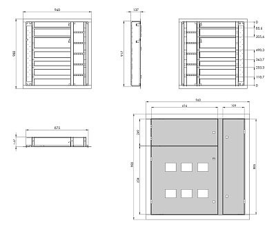 Металеві корпуси для шаф керування на замовлення креслення