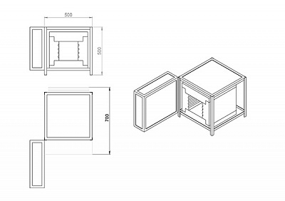 Муфельна піч креслення