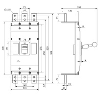 Автоматичний вимикач ВА-78 (800А - 1600А, 3Р, 415/690В, 70кА)
