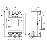 Автоматический выключатель ВА-74 (200А - 400А, 3Р, 415/690В, 50кА - 55кА)